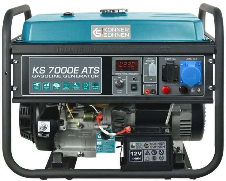 Konner & Sohnen Generatorius benzininis 5500W, KS 7000E-ATS