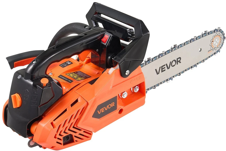 Vevor 25 cc benzininis grandininis pjūklas 12 cm medienai