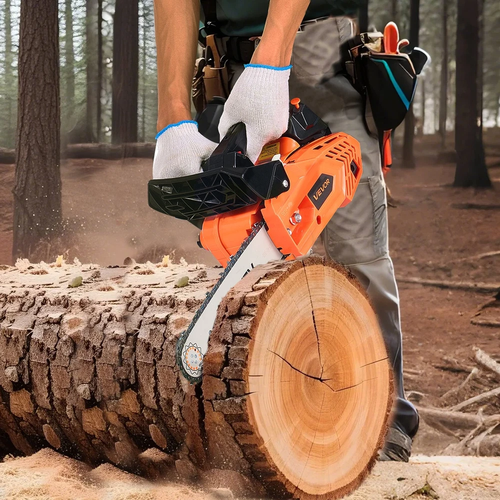 Vevor 25 cc benzininis grandininis pjūklas 12 cm medienai