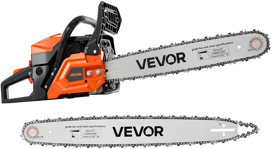 Benzininis grandininis pjūklas VEVOR OO-6200, 2.7 kW