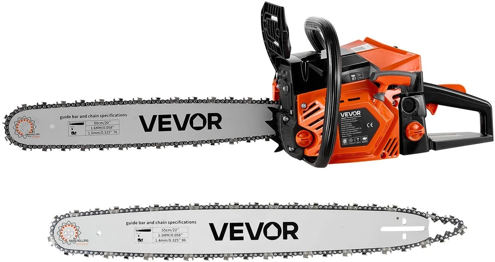 Benzininis grandininis pjūklas VEVOR OO-6200, 2.7 kW