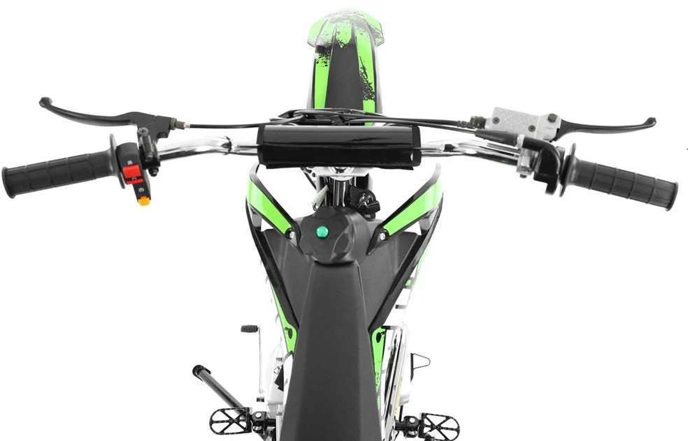 Benzininis krosinis motociklas HECHT 51126 Žalias, elektrinis užvedimas