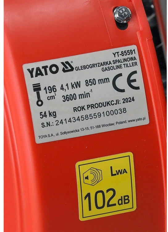 Yato BENZININIS SODO KULTIVATORIUS | 35/85 CM | 196 CM³ (YT-85591)