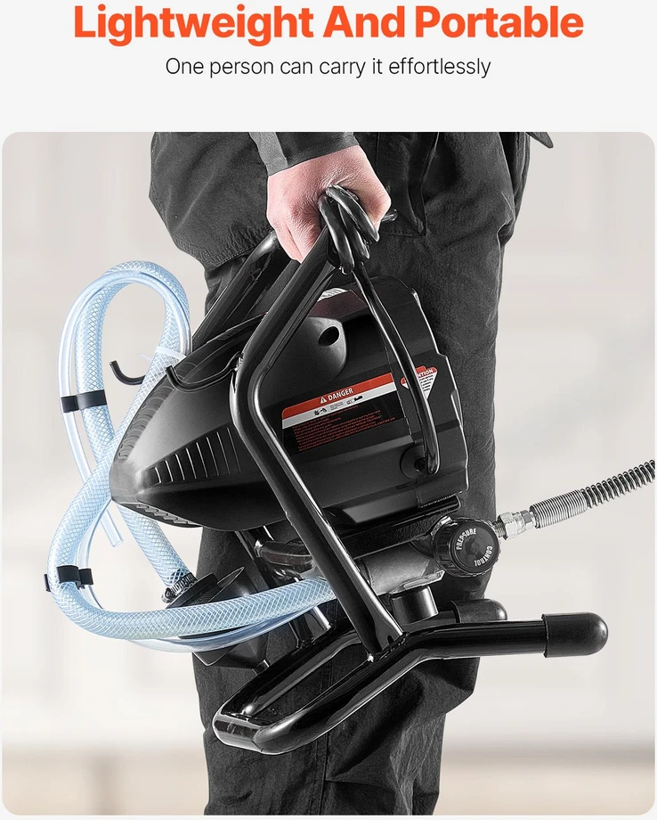 VEVOR Pastatomas beoris dažų purkštuvas 650 W 3000 PSI