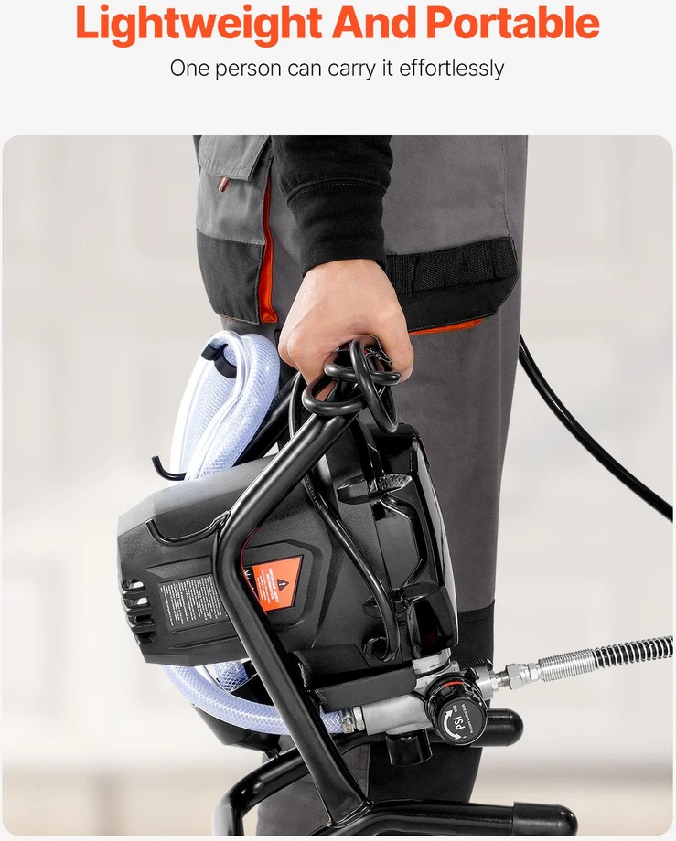 VEVOR Elektrinis beoris dažymo purkštuvas 750W 3000PSI