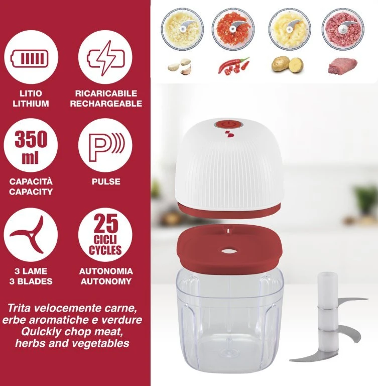 Beper P102ROB051 įkraunamas mini maisto smulkintuvas