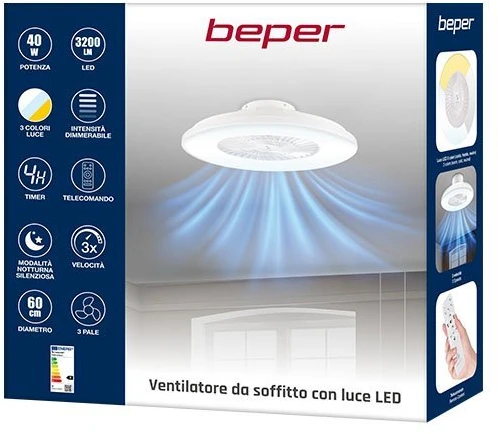 Beper P206VEN640 lubų ventiliatorius su LED
