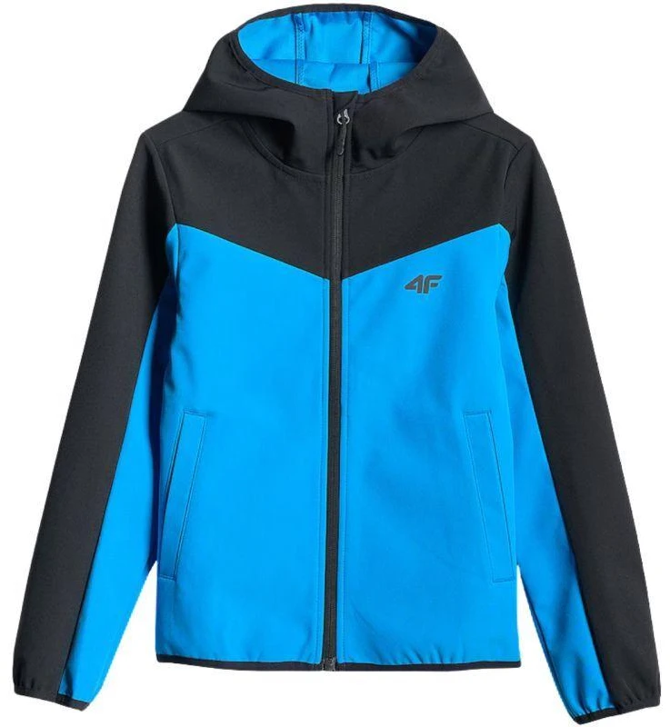 Berniukiška softshell striukė 4F M477 mėlyna 4FJWSS26TSOFM477 33S