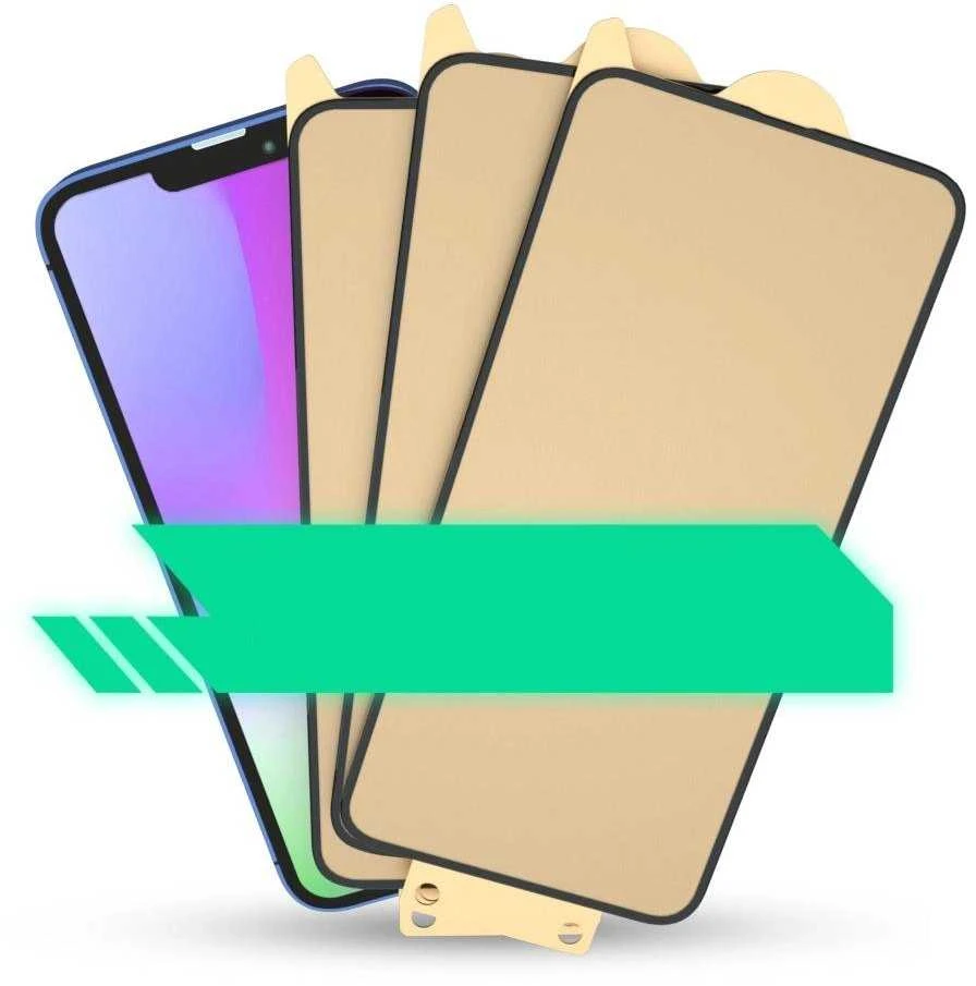 Bestsuit 6in1 set iPhone 13 mini / grūdintas stiklas lankstus / nugaros korpuso apsauga filmas / fotoaparato objektyvas grūdintas stiklas / šluostės / aplikatorius (D30 buferis)