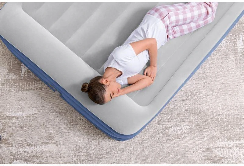 Pripučiamas čiužinys BESTWAY Tritech, pilka/mėlynas, 203 cm x 152 cm x 46 cm