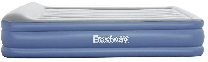 Pripučiamas čiužinys BESTWAY Tritech, pilka/mėlynas, 203 cm x 152 cm x 46 cm