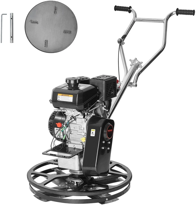 VEVOR Cemento glaistyklė 61 cm 4,5 kW su plūdine plokšte