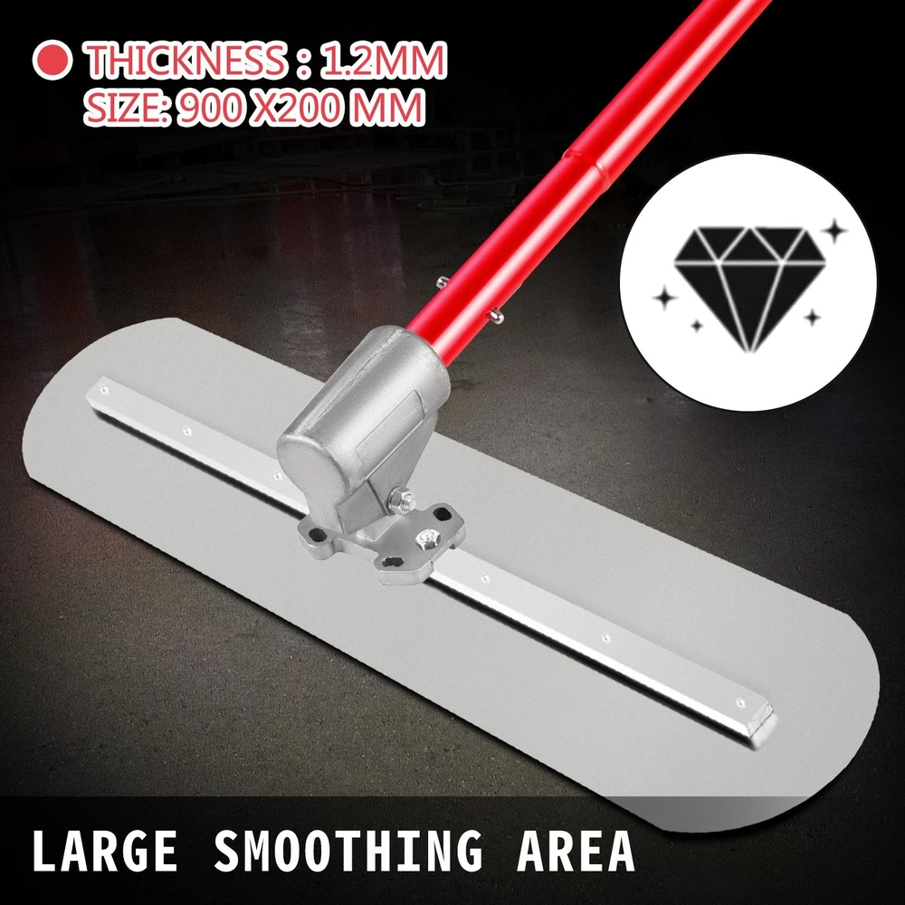 VEVOR Plieninė betono glaistyklė 900x200 mm