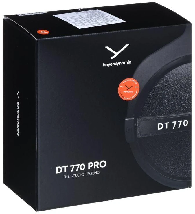 Studijinės ausinės Beyerdynamic DT 770 PRO, 32 omų, Juodos