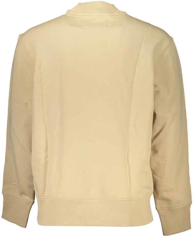 BEŻOWA BLUZA MĘSKA BEZ ZAMKA CALVIN KLEIN
