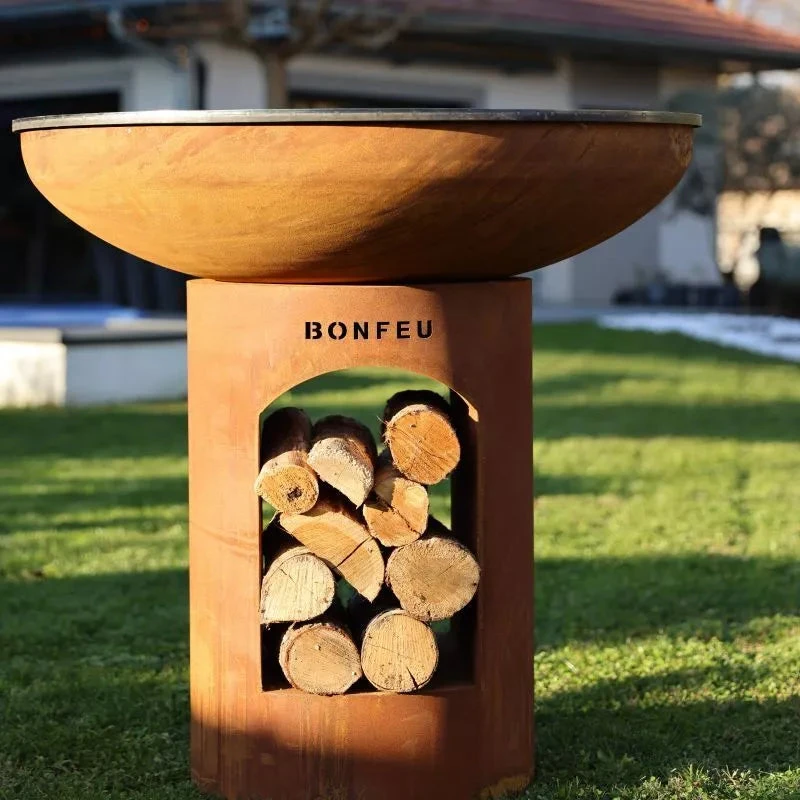 Bonfeu BF Bonbiza XL atviras rūdinto metalo sodo židinys