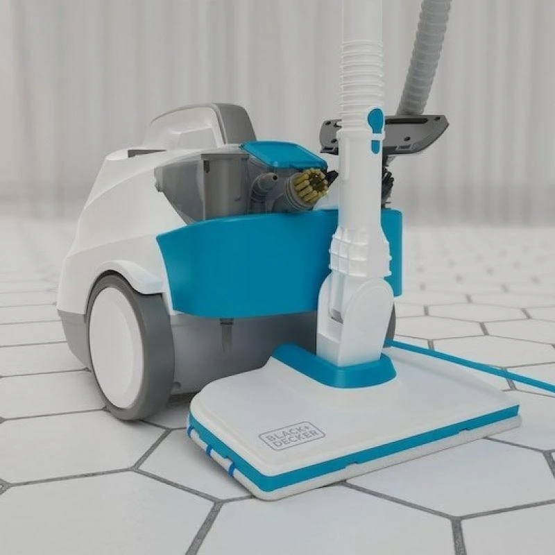 Black & Decker Juodas & Decker Namų ir virtuvės prietaisas - Juodas+DECKER BHSMP2314-QS 1.2L 2300W Garų valytuvas 4 Bar Mėlyna, Balta