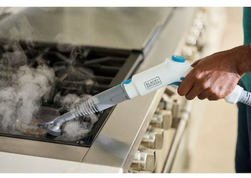 Black & Decker Juodas & Decker Namų ir virtuvės prietaisas - Juodas+DECKER BHSMP2314-QS 1.2L 2300W Garų valytuvas 4 Bar Mėlyna, Balta