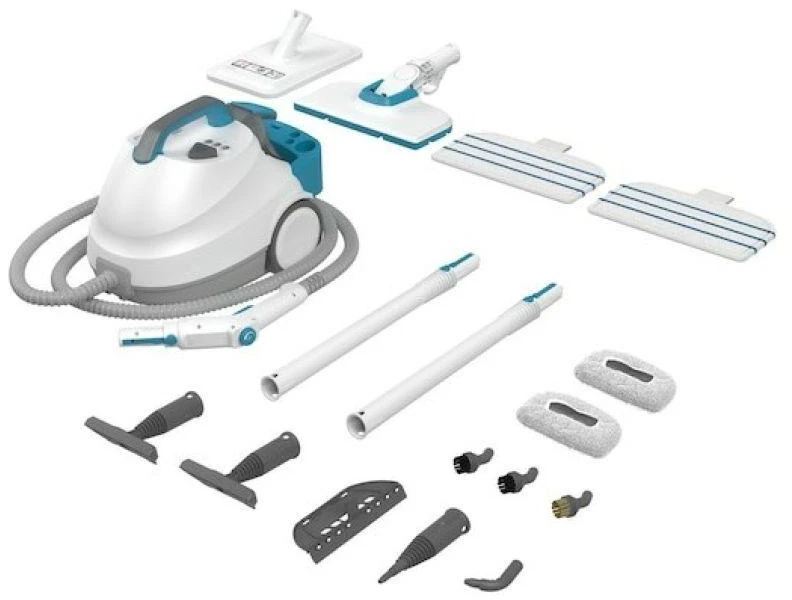 Black & Decker Juodas & Decker Namų ir virtuvės prietaisas - Juodas+DECKER BHSMP2314-QS 1.2L 2300W Garų valytuvas 4 Bar Mėlyna, Balta