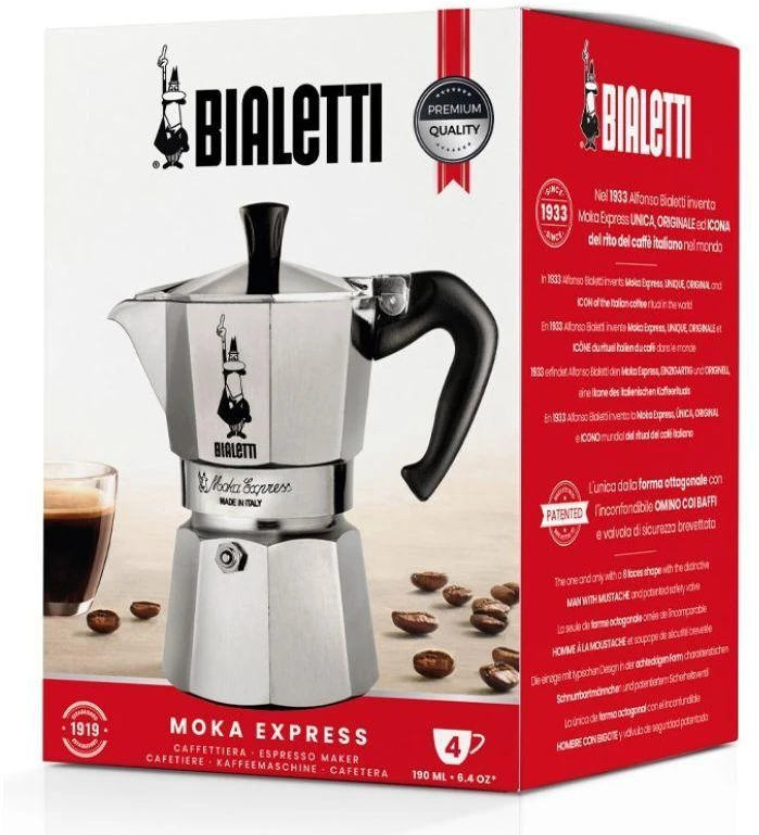 Bialetti Moka Express Moka kavinukas 0.23 L Aliuminio