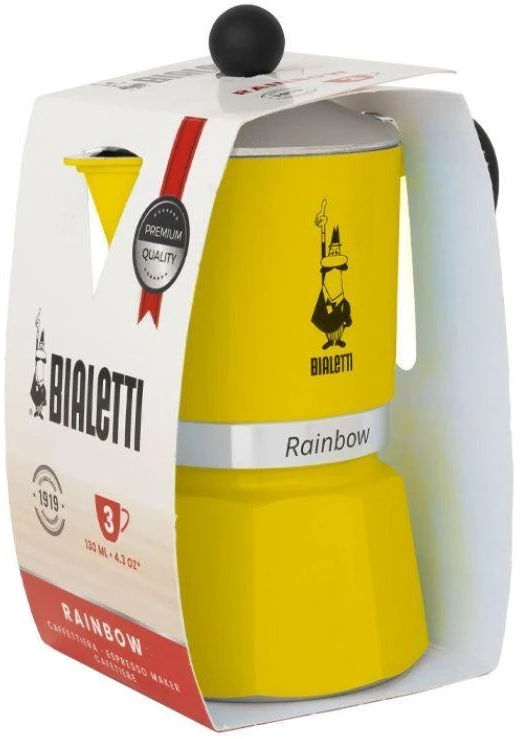 Kavos Aparatas - Bialetti Rainbow 6TZ 300 ml Geltonas