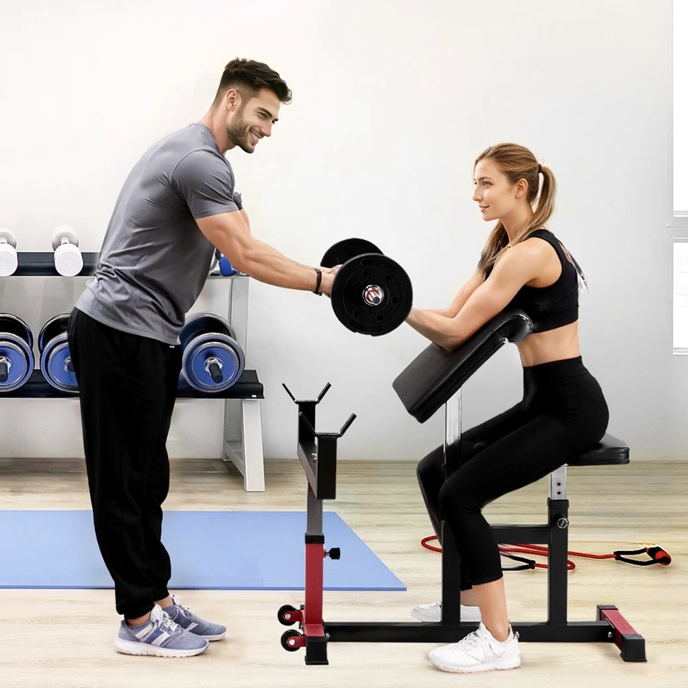 VEVOR Reguliuojama bicepsų suolelis namams