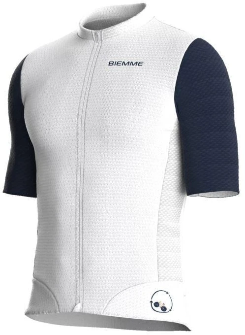 Biemme NATURE marškinėliai balti ir tamsiai mėlyni 3XL