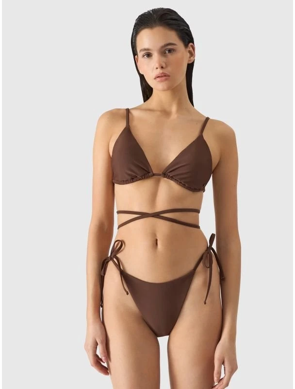 Bikinio viršutinė dalis 4F, ruda