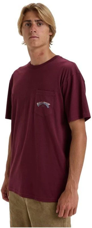 Billabong Sukrautų arkų marškinėliai EBYZT00175-RSN0 Bordo L