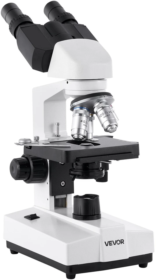 VEVOR Dvejslųbė binokulinė mikroskopas 40-5000X