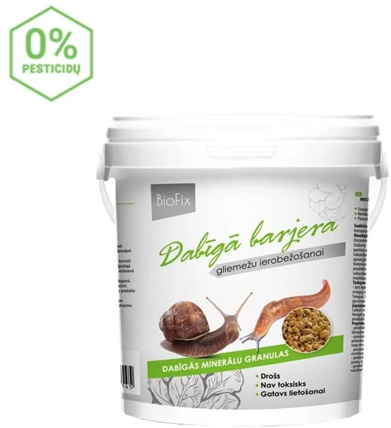 BIOFIX natūralus mechaninis barjeras nuo sraigių ir šliužų 1,5kg