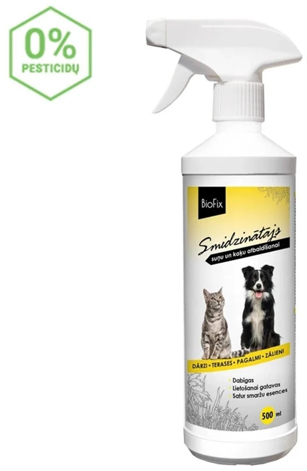 BIOFIX PET STOP purškiama apsauga nuo kačių ir šunų, 500 ml
