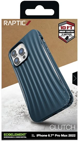 Biologiškai skaidomas dėklas iPhone 14 Pro Max, mėlynas
