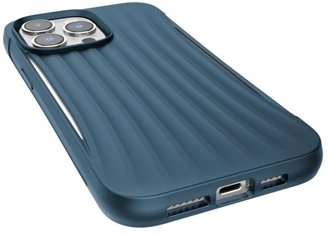 Biologiškai skaidomas dėklas iPhone 14 Pro Max, mėlynas