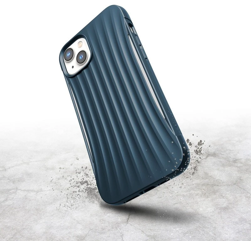 Biologiškai skaidus dėklas iPhone 14 Plus, mėlynas