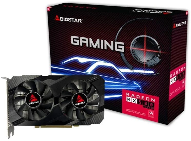 Vaizdo plokštė Biostar Radeon RX580 2048SP AMD Radeon RX 580 8 GB GDDR5