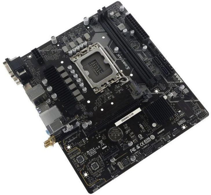Biostar Z690MX2-E D4 pagrindinė plokštė Intel Z690 LGA 1700 micro ATX