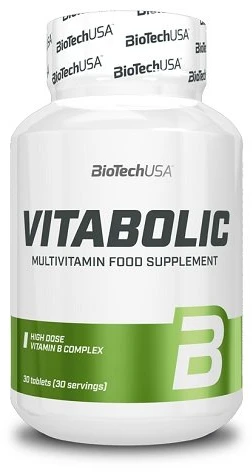 BioTech Maisto papildai Vitabolic 30 Tabs. Multivitaminų ir mineralų kompleksas