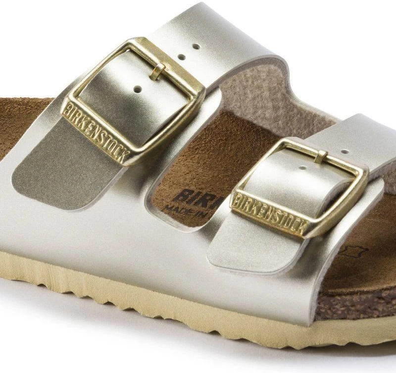 Birkenstock Arizona Kids Birko-Flor Electric Metallic Gold Siauri Basankoms (1014841)
