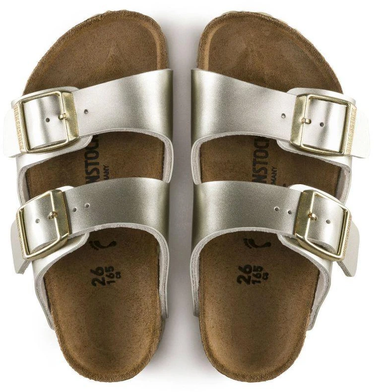 Birkenstock Arizona Kids Birko-Flor Electric Metallic Gold Siauri Basankoms (1014841)