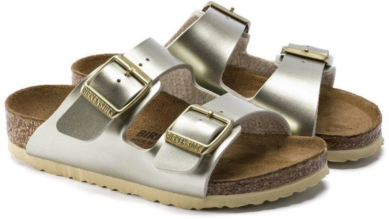 Birkenstock Arizona Kids Birko-Flor Electric Metallic Gold Siauri Basankoms (1014841)
