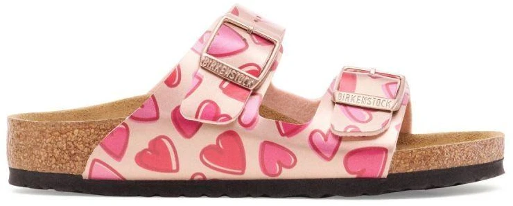 Birkenstock ARIZONA KIDS BS 1030434 ELECTRIC METALLIC COPPER HEARTS basutės (standartinis plotis)
