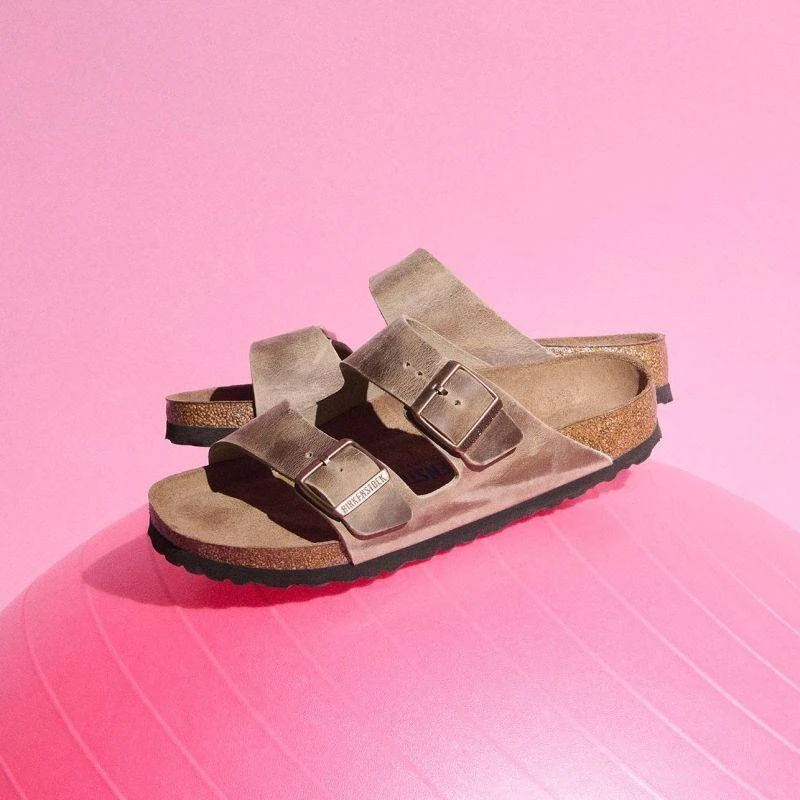 Birkenstock Arizona Soft Footbed Oiled Leather Tabako Rudos Siaurū Moteriŗki/Vyriŗki Basutės (0552813)