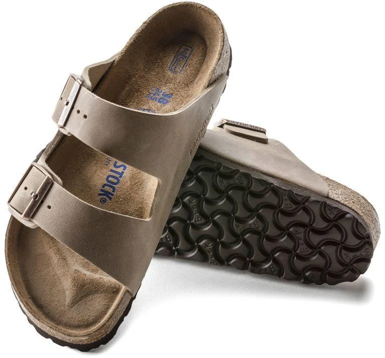 Birkenstock Arizona Soft Footbed Oiled Leather Tabako Rudos Siaurū Moteriŗki/Vyriŗki Basutės (0552813)