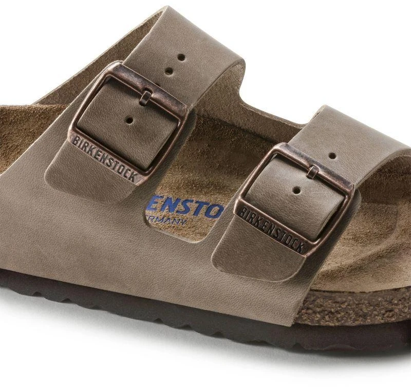 Birkenstock Arizona Soft Footbed Oiled Leather Tabako Rudos Siaurū Moteriŗki/Vyriŗki Basutės (0552813)
