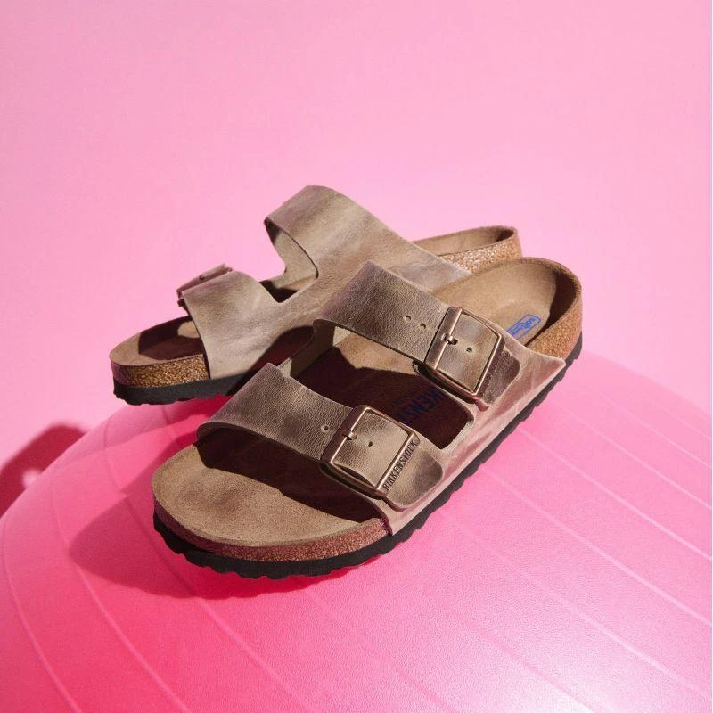 Birkenstock Arizona Soft Footbed Oiled Leather Tabako Rudos Siaurū Moteriŗki/Vyriŗki Basutės (0552813)
