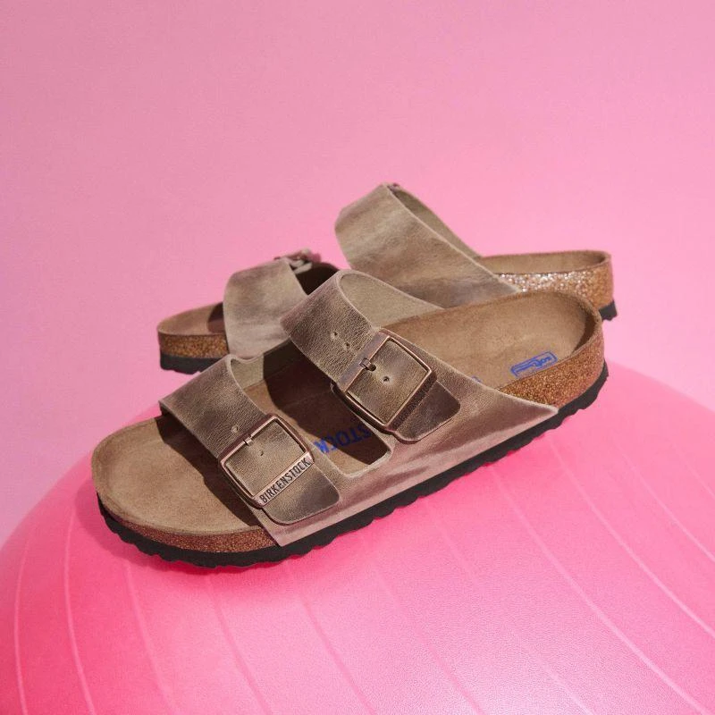 Birkenstock Arizona Soft Footbed Oiled Leather Tabako Rudos Siaurū Moteriŗki/Vyriŗki Basutės (0552813)