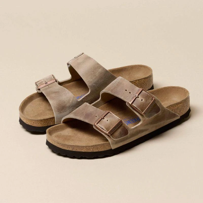 Birkenstock Arizona Soft Footbed Oiled Leather Tabako Rudos Siaurū Moteriŗki/Vyriŗki Basutės (0552813)