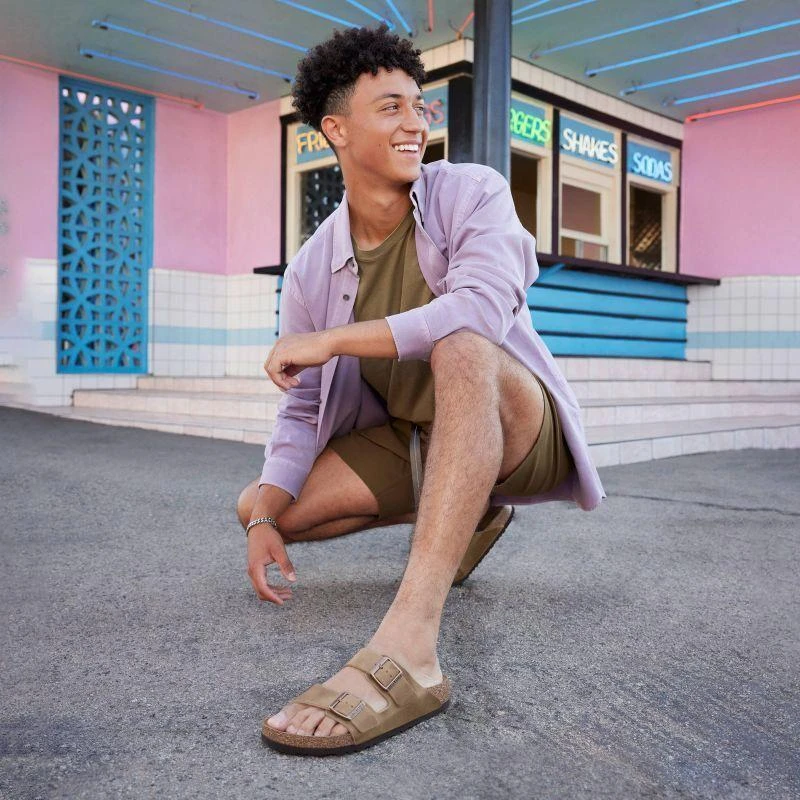 Birkenstock Arizona Soft Footbed Oiled Leather Tabako Rudos Siaurū Moteriŗki/Vyriŗki Basutės (0552813)