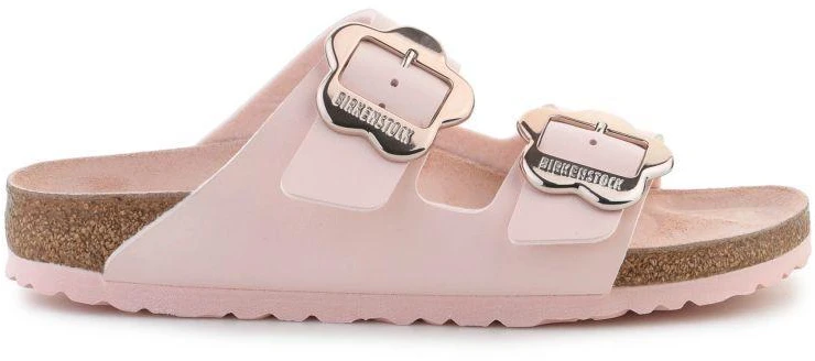 Birkenstock Arizona su gėlių sagtimi vaikams 1031703 šviesiai rožinis toninis